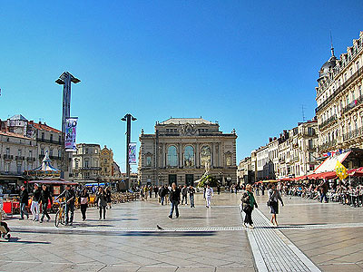 place du Comdie with Opra and Fountain - Copyright 2007 Cold spring Press.  All rights reserved.