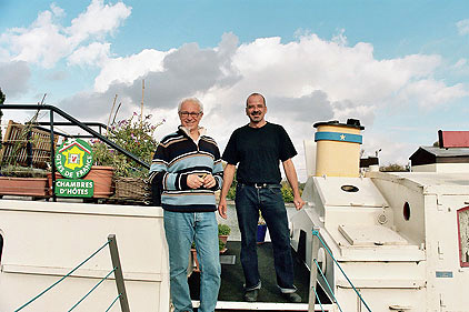 Carlo and Franck on the Alphonsia Maria.  Copyright 2009 Cold Spring Press. All rights reserved.