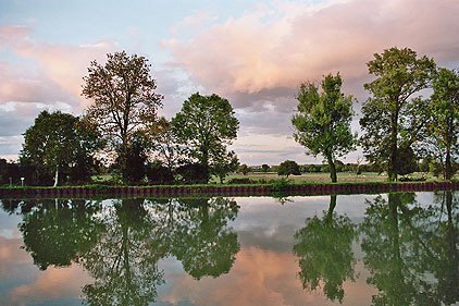 Reflections along the canal.  Copyright Cold Spring Press 2009.  All rights reserved.