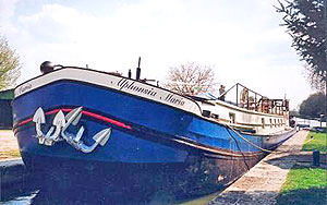 The péniche Alphonsia Maria.  Photo Franck Debanne. All rights reserved.