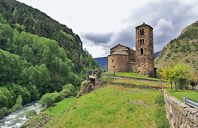 Sant Joan de Caselles Romanesque church, Andorra.  Wikipedia