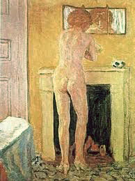 Bonnard : Marthe- nu devant la chemine  Photo Wikipedia.