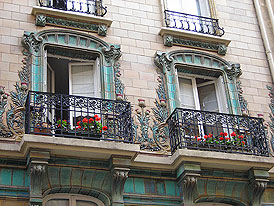 Art Nouveau window design  2011 Cold Spring Press.  All Rights Reserved