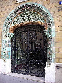 Art Nouveau doorway 2011 Cold Spring Press.  All Rights Reserved