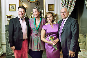 The de Vanssays with guests.  Photo copyright Count and Countess de Vanssay.  All rights reserved.