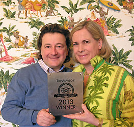 The de Vanssays and TripAdvisor. Photo copyright Count and Countess de Vanssay.  All rights reserved.