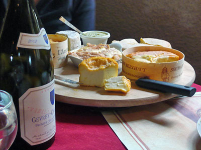 Cheeses of Burgundy.  Photo copyrighted by Sue Boxell.  All rights reserved.