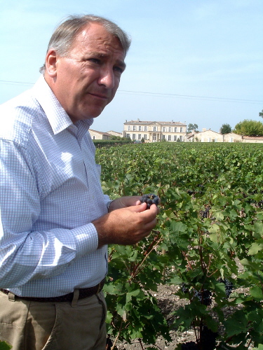 Patrick Maroteaux in the vineyard at Chteau Branaire Ducru