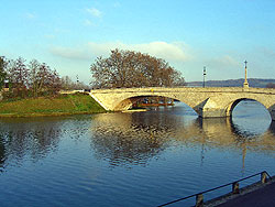 13th century bridge over River Yonne