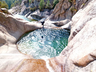 Canyoning near Céret.  Wikipedia