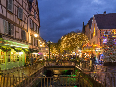 Colmar's Little Venice.  Photo copyrighted by P J Adams.  All rights reserved.