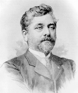 archival portrait of Gustave Eiffel.  Wikipedia