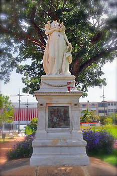 Statue of the Empress in Martinique.  Photo courtesy of http://www.uncommoncaribbean.com