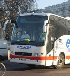 Eurolines Bus.  Photo courtesy of Eurolines web site.