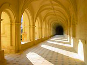 Cloisters at Abbaye de Fontevraud, photo courtesy Saumur Tourist Office web site