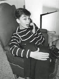 Audrey Hepburn in Saint James shirt.  Wikipedia