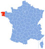 Map of Finistère.  Wikipedia