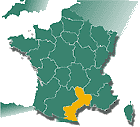 Map of Languedoc-Roussillon courtesy France Keys.  All rights reserved.