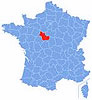 Map Loir-et-Cher département.  Wikipedia