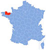 Map Côtes d'Armor. Wikipedia