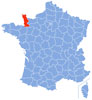 Map of Manche   Wikipedia