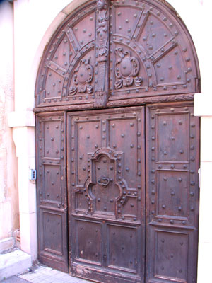 A grand door of Narbonne. Copyright 2010 by Marlane O'Neill.  All rights reserved.