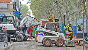 Construction site in Narbonne, Photo Marlane O'Neill copyright 2012.  All rights reserved.