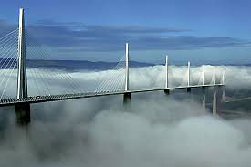 Millau Bridge over River Tarn