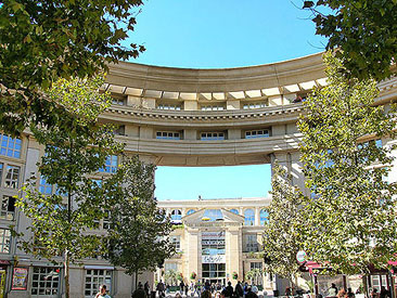 Montpellier's Polygone as seen from Antigone