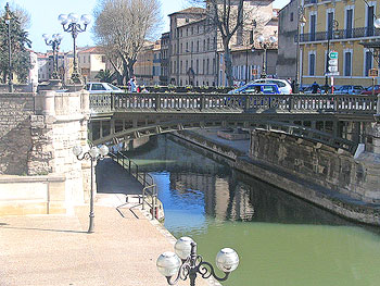 Canal Bridge in Narbonne. Copyright Marlane O'Neill 2009.   All rights reserved