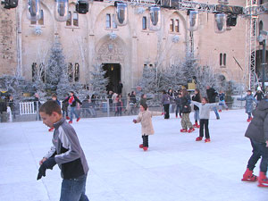 Ice Skating in Narbonne.  Copyright 2011 Marlane O'Neill.  All Rights Reserved.