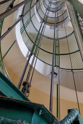 Stairway inside Phare du Cap Fréhel.  Copyright Cold Spring Press.  All rights reserved.