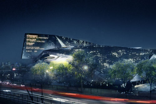 La Philharmonie de Paris exterior, courtesy lepoint.fr web site