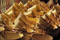 Baskets at market in Villefranche de Rouergue, Aveyron