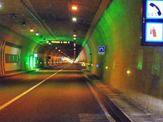 Puymorens Tunnel after entering in Ariège.  Wikipedia.