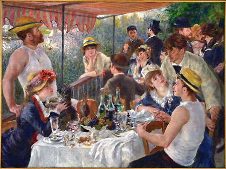 Luncheon of the Boating Party 1881.  Renoir