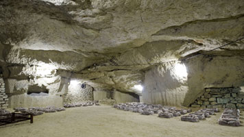 Troglodyte mushroom cave, Saumur.  Photo courtesy /www.valdeloire-france.co.uk
