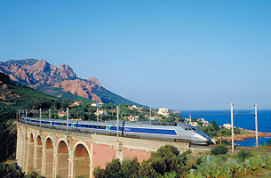 TGV along the Cte d'Azur