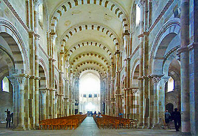 Basilica de Saint-Magdalene.  Vézelay.  Copyright Cold Spring Press.  All rights reserved.