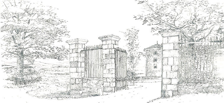 Entrance to Chateau de Vollore - copyright G Ohanian 2005