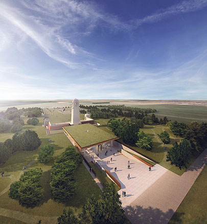 Artist rendering of Sir John Monash Centre