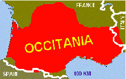 Ancient Occitania.  Courtesy of www.langudoc-france.info